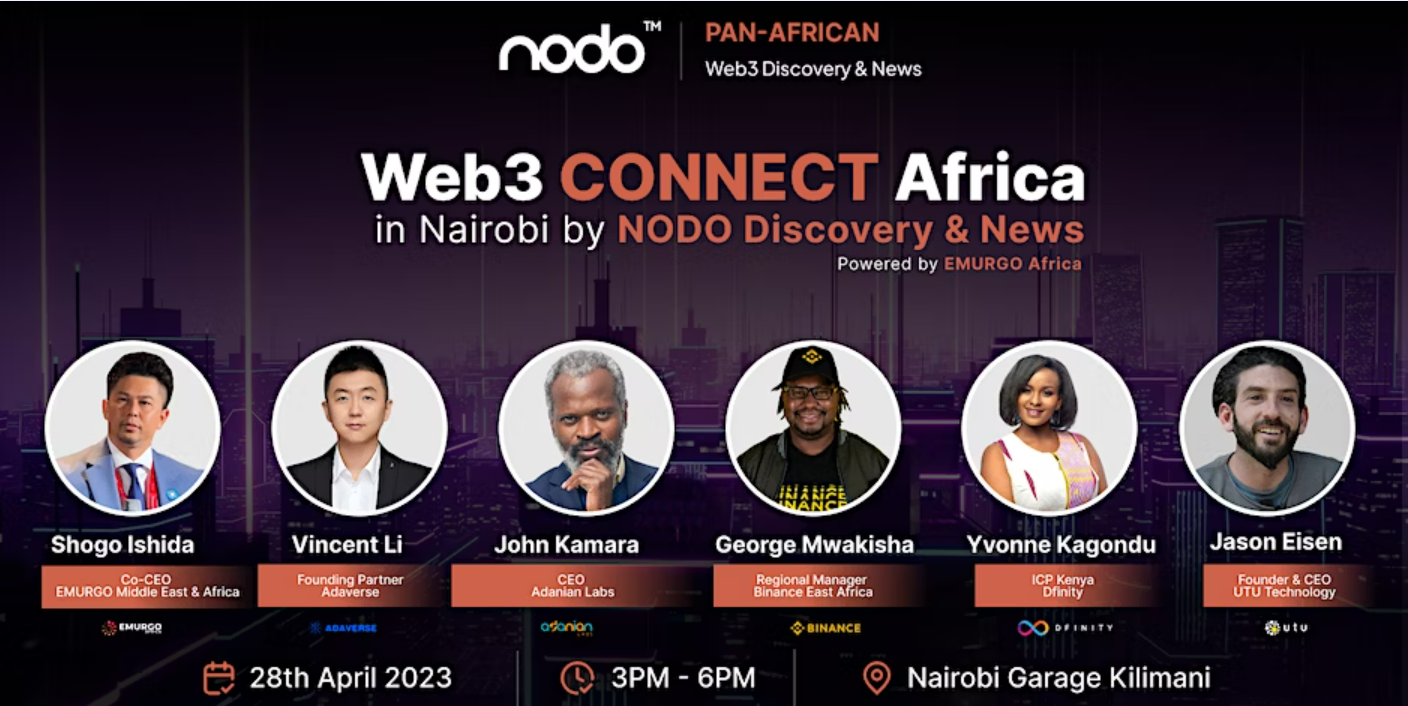 Web3 CONNECT Africa in Nairobi by NODO Discovery & News powered by EMURGO