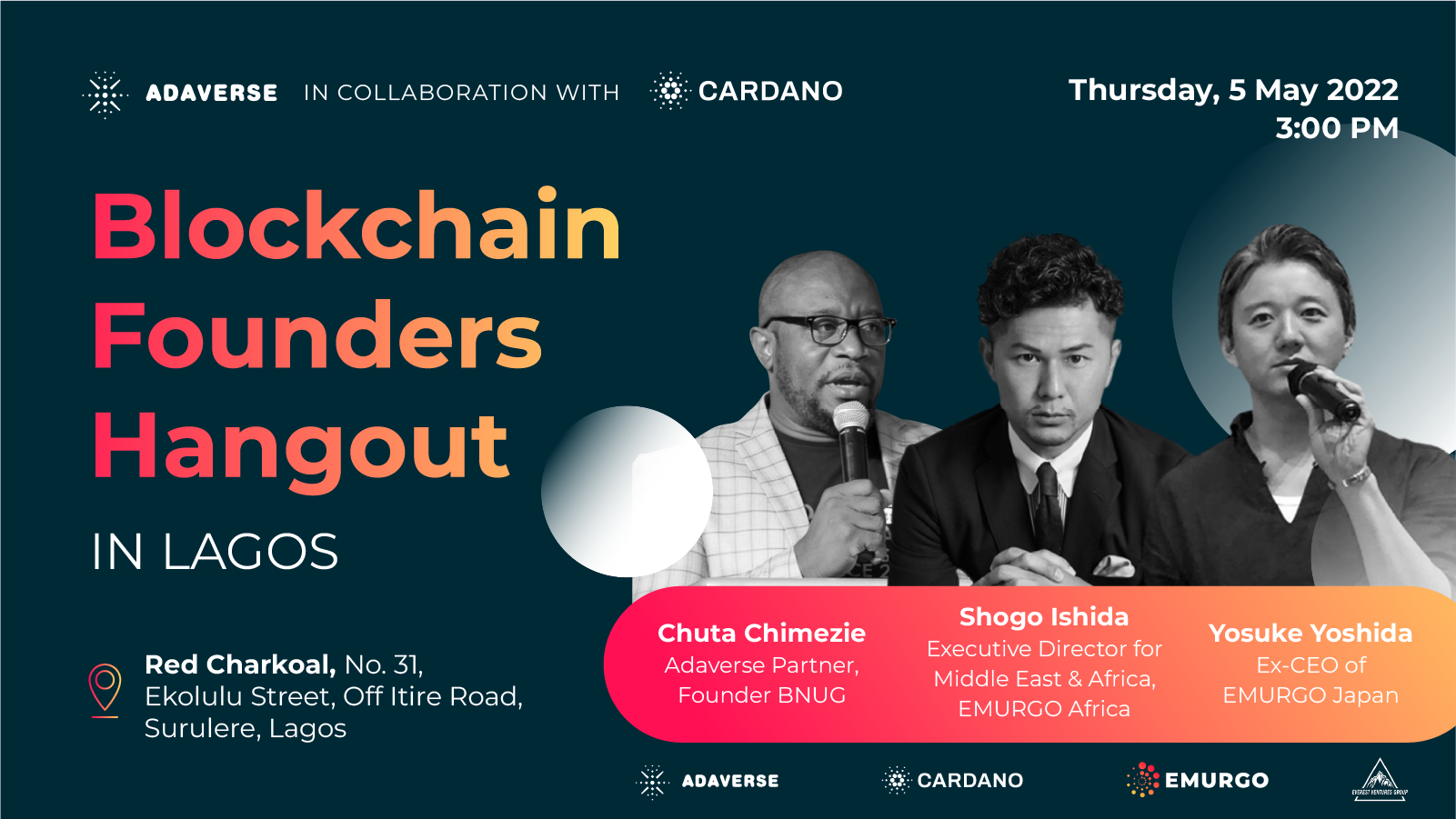 EMURGO Africa and Adaverse to Host Blockchain Founders Hangout in Lagos, Nigeria