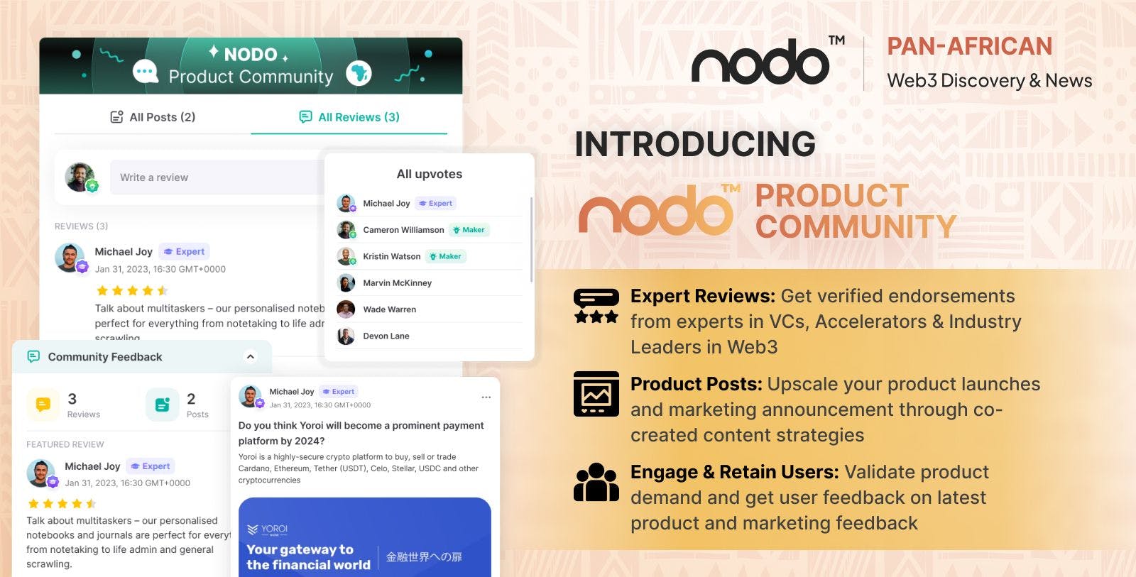 NODO Launches Product Community: New Marketing & Publicity Channels for Web3 Project Builders & Experts in the Pan-African Tech Ecosystem